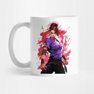 Kung Fu Anime Girl Mug